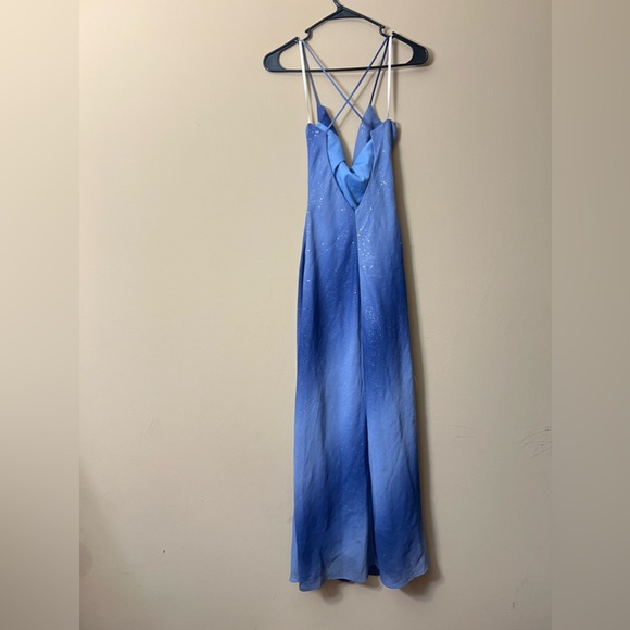 90s Vintage Gradient Glitter Gown - Picture 4 of 6